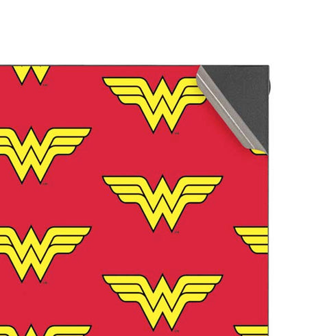 DC Comics Wonder Woman Logo Pattern XBox Series X Digital Edition Console Skin